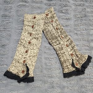 Leg Warmers with Buttons